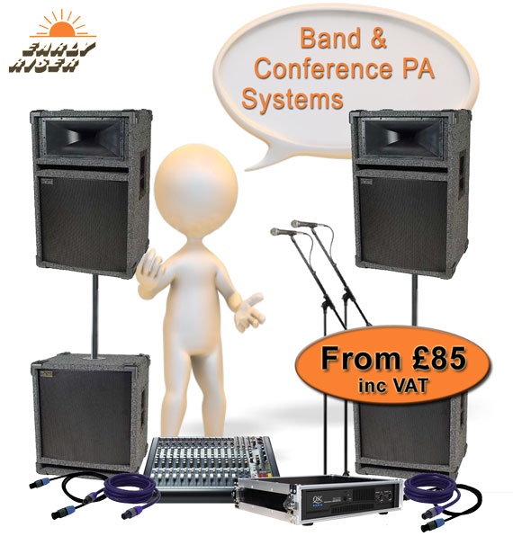 Band Or Conference PA Systems For Hire